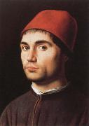 Antonello da Messina Prtrait of a Man Spain oil painting artist